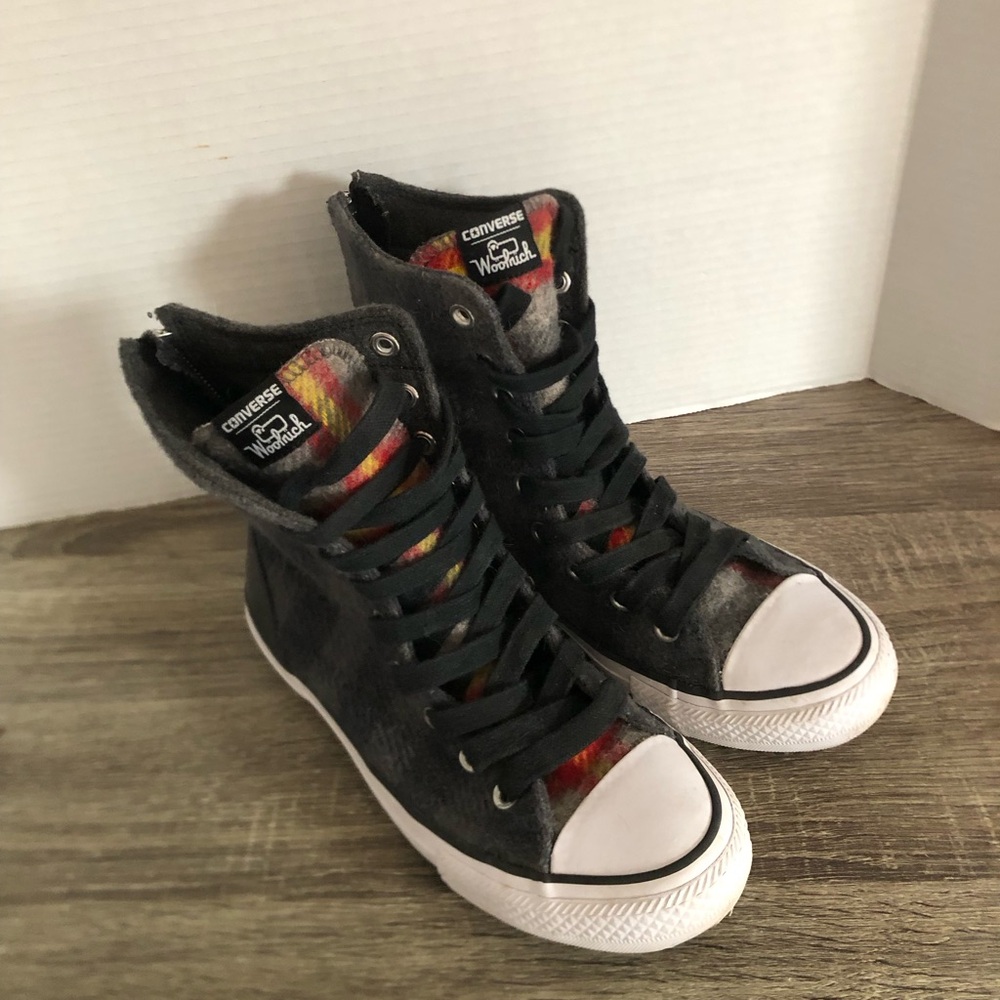 Converse Woolrich Plaid Hightops